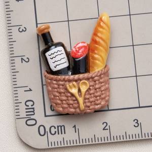 Abalorios de resina creativos y bonitos con diseños de pan, langosta, donuts, vino tinto y <span class=keywords><strong>pizza</strong></span>, accesorios DIY para decoración de fundas de teléfono - Product Image 3