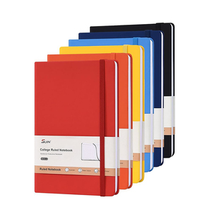 Top Layer da Bìa máy tính xách tay khuyến mại kinh doanh máy tính xách tay quà tặng sang trọng Bìa Cứng PU da kế hoạch máy tính xách tay thiết lập với bút - Product Image 1