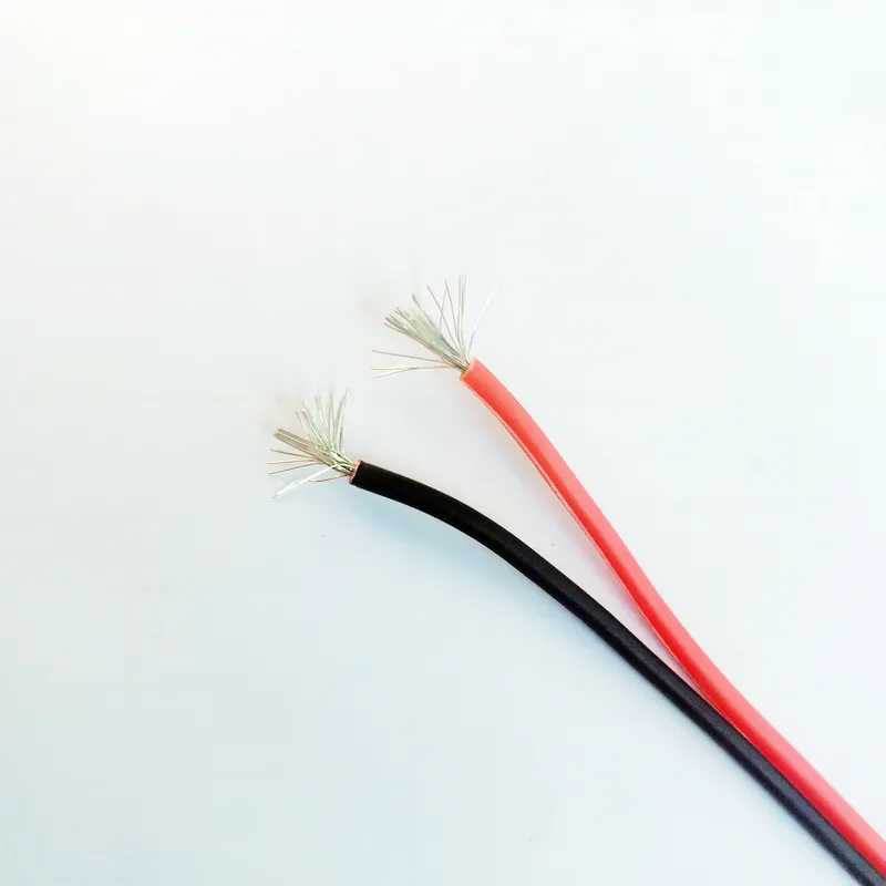 Awm-cable eléctrico de cobre estañado ul2468, calibre 18 AWG, 2 núcleos, extensión de tira LED, color rojo y negro