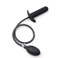 Prix de gros Plug anal gonflable réglable, Dildo réaliste, Dilatateur anal gonflable, Jouets sexuels pour hommes