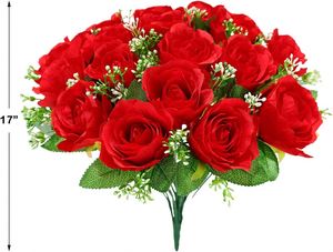 Rosas Artificiales, Flores para Boda, Ramo de Novia, Venta Especial, Flores Artificiales al por Mayor para Decoración del Hogar y Bodas - Product Image 2