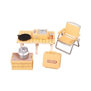 Petits jouets pour enfants, maison de jeu, chaise pliante miniature de simulation, table de pique-nique de camping, accessoires en plastique - Product Image 5