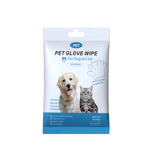 Lingettes pour animaux de compagnie, pour chiens et chats, paquet de 6 pièces, avec extrait d'aloe vera et huile de jojoba, hypoallergéniques, non parfumées, sans danger pour tous les animaux de compagnie - Product Image 1