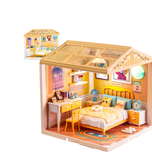 Kits de Construcción de Habitaciones Modulares para Ciudades y Pueblos - Modelo de Arquitectura en Miniatura de Plástico a Escala 1:18 para Niños y Adultos, Decoración del Hogar - Product Image 1