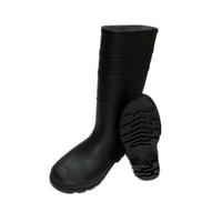 Bottes de sécurité de travail antidérapantes en PVC imperméables à tige haute pour hommes et femmes, toutes saisons, construction, transformation alimentaire