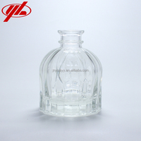 Flacon en verre de diffuseur de roseau de parfum cosmétique transparent vide de 100ml personnalisé