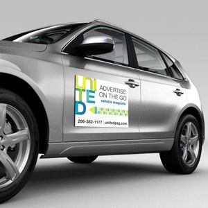 Benutzer definiertes Logo Wasserdichtes Vinyl Magnetische Auto aufkleber Magnets child für Autotür - Product Image 4