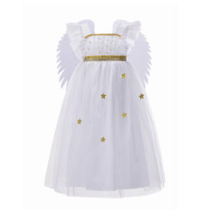 Costume d'ange pour enfants Robes de choeur pour filles avec bandeau <span class=keywords><strong>halo</strong></span> ange Habillage de Noël Cosplay - Product Image 1