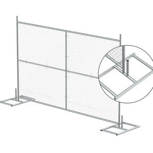 Dış bariyer olarak amerikan geçici çit Panel taşınabilir zincir bağlantı inşaat çiti - Product Image 2