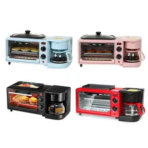 Home Use Multifunctional 3 In 1 Breakfast Makers Electric Coffee Toaster Braekfast Making Machine
