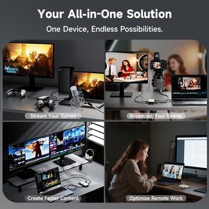 Station d'accueil <span class=keywords><strong>USB</strong></span>-C WAVLINK WL-VR204 2-en-1 avec carte de capture 4K haute performance – Vente directe usine - Product Image 5