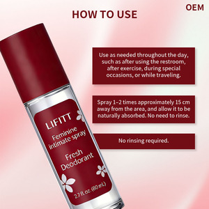 Perfume Antitranspirante de Marca Privada, <span class=keywords><strong>Spray</strong></span> Íntimo Femenino Yoni, <span class=keywords><strong>Spray</strong></span> Herbal para Eliminar el Olor, Anti-picazón, Desodorante - Product Image 4