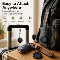 Traceur GPS intelligent mondial anti-perte sans abonnement mensuel, localisateur d'objets pour clés et sacs, compatible avec Apple et Google Find My