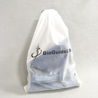 Sacs à cordon promotionnels en gros avec logo, sacs à cordon en plastique transparent givré pour vêtements, t-shirts, sweats à capuche