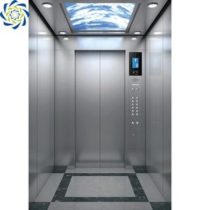 Ascenseur commercial pour passagers de 1600 kg pour hôtels, design moderne, entraînement AC sans engrenages, ascenseur extérieur - Product Image 4