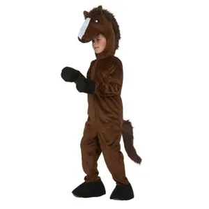 Ecowalson disfraz kostum kuda anak laki-laki anak-anak pesta pertanian kebun binatang buku hewan Jumpsuit minggu
