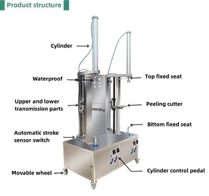 Máquina Peladora y Rebanadora Automática de Alta Productividad RB para Frutas como Fruta del Pan, Mango, Piña, Vegetales y Coco - Product Image 4