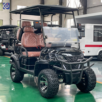 Voiturette de golf électrique tout-terrain CAMP 72V Lithium 4 places, véhicule utilitaire de chasse haute traction pour adultes