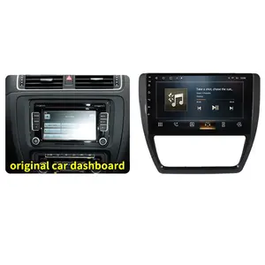 Krando Autoradio Android 12.0 9 Inch Multimedia Car Navigation Player For Volkswagen Sagitar Jetta Bora 2011-2018 4G Wifi