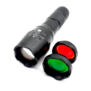 Newest T6 LED Hunting Flashlight Water Resistant Camping Hunting Zoomable LED Flashlight