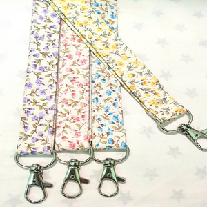 Hot Sale Custom Printing Kawaii Design Adjustment Nylon Key Neck Strap Anime Long Keychain Lanyard