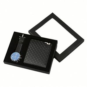 Set de Regalo de Lujo para Hombre, con Logotipo Personalizado, Cartera de Cuero/PU con Impresión Tipográfica, Reloj, Cinturón, Perfume, Recuerdo Empresarial, Año Nuevo, Día del Padre - Product Image 2