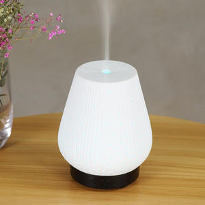 <b>Ceramic</b> Aroma <b>Diffuser</b> 100Ml Ultrasonic Humidifier With Led Light For Home Office Use - Product Image 1