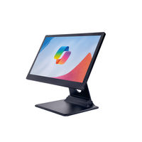 Terminal de point de vente ultra-fin en alliage d'aluminium de 15,6 pouces, processeur I3/I5, écran tactile capacitif tout-en-un, Windows 10/Android 11
