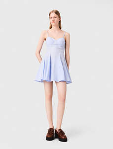 MINI Vestido ligero y transpirable para mujer estilo informal Halter Resort en malva - Product Image 6