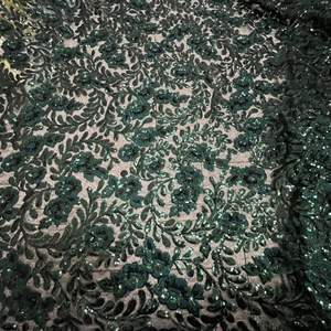 Stile popolare di colore verde scuro paillettes ricami uniti arabi emirati abiti da sposa ricami in pizzo per abito da donna - Product Image 5