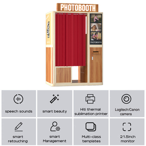 Tùy chỉnh Vintage Photo Booth máy với độ nét cao (HD) máy ảnh và máy in - Product Image 4