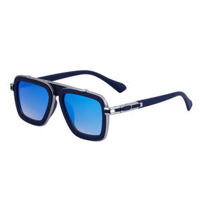 Lunettes de soleil unisexes à monture carrée, style steampunk tendance, verres dégradés dorés UV400, haute qualité, vente chaude - Product Image 3