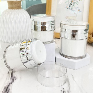 Easy to Use Luxury 15g 30g 50g Personal Care Cream Airless <strong>Pump</strong> Jar Plastic Refillable <strong>Pump</strong> Cosmetic Cream Jar Bottle <strong>Dispenser</strong> - Product Image 4