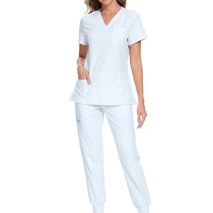 Women's <b>Nurse</b> <b>Scrub</b> Sets V-Neck Stretch Six Pocket Medical Design <b>Scrubs</b> (Cargo Pant) - Product Image 5