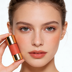 Individuell angepasstes veganes mineralisches mattes flüssiges Rouge mit hoher Pigmentierung, langanhaltendem und natürlichem Finish für das Gesicht. - Product Image 1