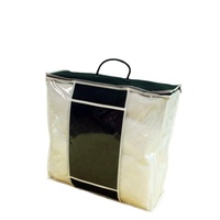 Texpack sac de literie en pvc transparent avec fermeture éclair, sacs de draps personnalisés