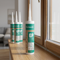 Sellador de Silicona Acética Antihongos, Adhesivo Resistente al Moho de Curado Ácido para Baño, Cocina, Vidrio y Azulejos de Cerámica