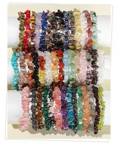 Handgemachte Damen Damen natürliche rohe bunte Heils tein Armband sechs Chakren Amethyst Citrin perfektes Geschenk für Mädchen - Product Image 6