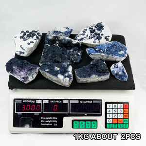 Fluorite de myrtille brute spécimen brut <span class=keywords><strong>cristaux</strong></span> <span class=keywords><strong>et</strong></span> <span class=keywords><strong>minéraux</strong></span> gros pierre spécimen de cristal de fluorite de myrtille - Product Image 5