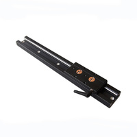 Guide linéaire à double axe en aluminium noir SGR avec bloc coulissant à rouleaux SGB, rail de guidage linéaire CNC pour machines