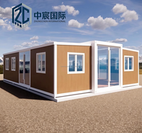 Villa conteneur extensible Zhongchen, maison mobile préfabriquée avec cuisine moderne, appartement prêt à emménager, complet