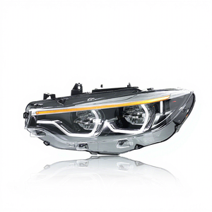 Phare LED Auto Ikon Style V2 pour Série 4 F32 F80 F82 2014-2020, nouveau, 6000K, tricolore jaune/blanc/ambre, DRL LED 6000 lm - Product Image 3