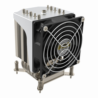 COOLSERVER Nouveau Radiateur CPU Serveur 4U LGA1700 4UR19 avec 5 Caloducs et Ventilateur Silencieux à Contrôle de Température pour Serveur de Bureau