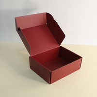 Boîte d'emballage en carton ondulé E Flute écologique avec logo imprimé personnalisé pour l'expédition et le courrier