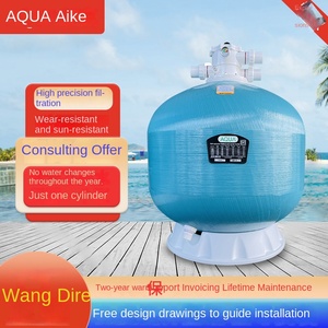 Hệ thống lọc cát thạch anh bể bơi thủy sinh với vật liệu sợi thủy tinh 220V cho các bể trên mặt đất tốc độ dòng chảy 200 m/h - Product Image 4