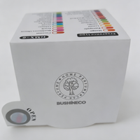 Scatola di Imballaggio in Plastica Trasparente Pieghevole con Logo Stampato e Finestra per Bottiglie di Profumo, Candele Aromaterapiche e Prodotti Fragranti
