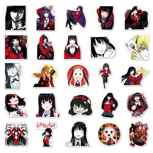 100 pièces usine Offre Spéciale découpé impression autocollant vinyle PVC Kakegurui <span class=keywords><strong>Manga</strong></span> Anime autocollant - Product Image 3