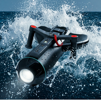 Scooter sous-marin à livraison rapide, phare LED lumineux, propulseur puissant, double poignée, écran LCD