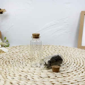 หลอดแก้วบอโรซิลิเกตสูง 65 มล. ปากตรง พร้อมจุกไม้ก๊อก สำหรับชาดอกกุหลาบ - Product Image 6