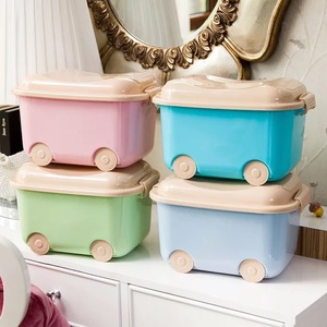 Amazon Offre Spéciale en plastique maison ménage boîte de rangement en plastique pour enfants <span class=keywords><strong>jouet</strong></span> avec roues boîte de rangement pour enfants - Product Image 3